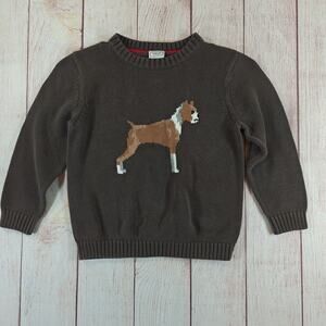 Talbots Kids boxer crew neck sweater sz 7